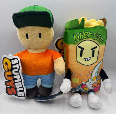 NEW Stumble Guys MR. STUMBLE & CEREAL KILLER 8  Plush Buddies Plush Toy
