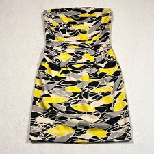 Banana Republic Strapless Pencil Sheath Dress Geometric Lined Women's 2 NWT