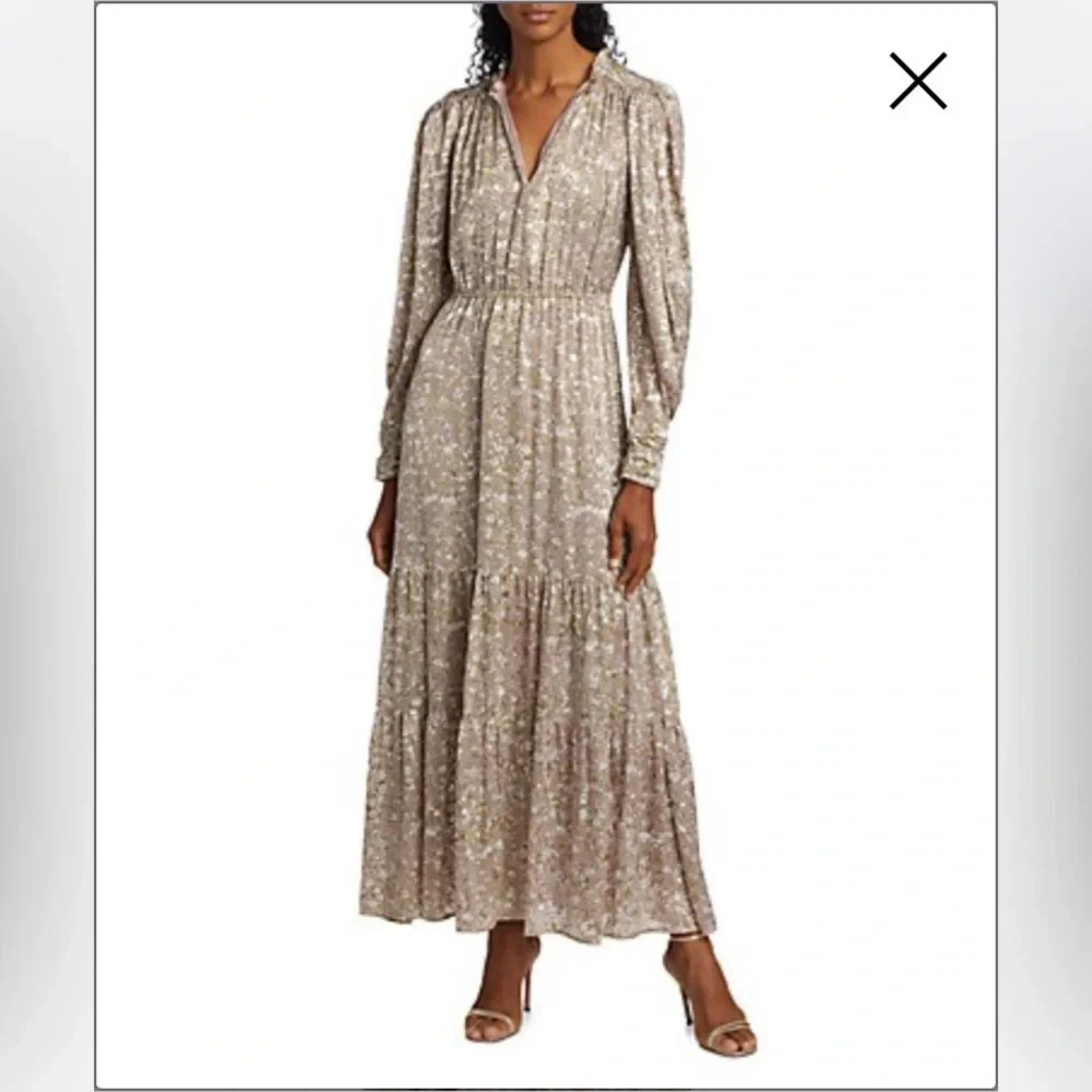 t tahari long sleeve tiered maxi dress T Tahari Women's Mixed Floral-Print Tiered Fit & Flare Dress