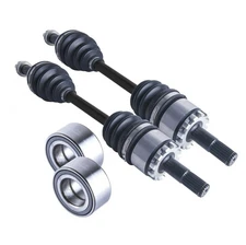 Kawasaki Brute Force front cv axles & wheel bearings set 650 2005 2006 - 2013