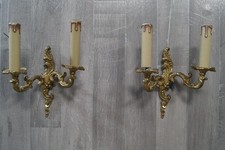 2 Vintage Wandleuchte Messing ´