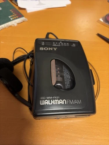 SONY Walkman WM-FX21 Cassette Player withAM/FM Radio -All Original Working