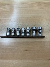 Craftsman USA Metric 3/8" Drive Chrome Flex Swivel 7Pc-6 Point Sockets 10mm-19mm