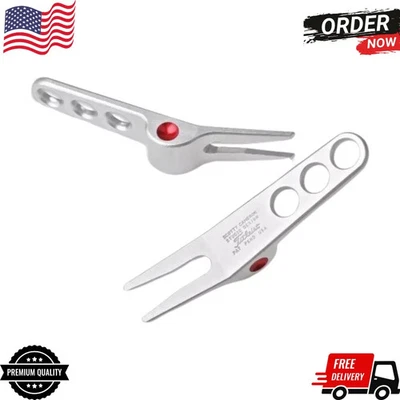 Scotty Cameron Pivot Pack of 2 / Divot Tool - Red Dot - Silver