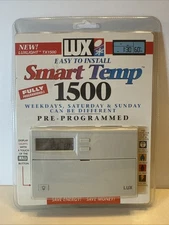 LUX Smart Temp 1500 LUXLIGHT TX1500 Programmable Thermostat (SEE LISTING!)