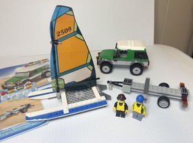 LEGO City 60149 4x4 Catamaran Complete w Minifigs Instructions 
