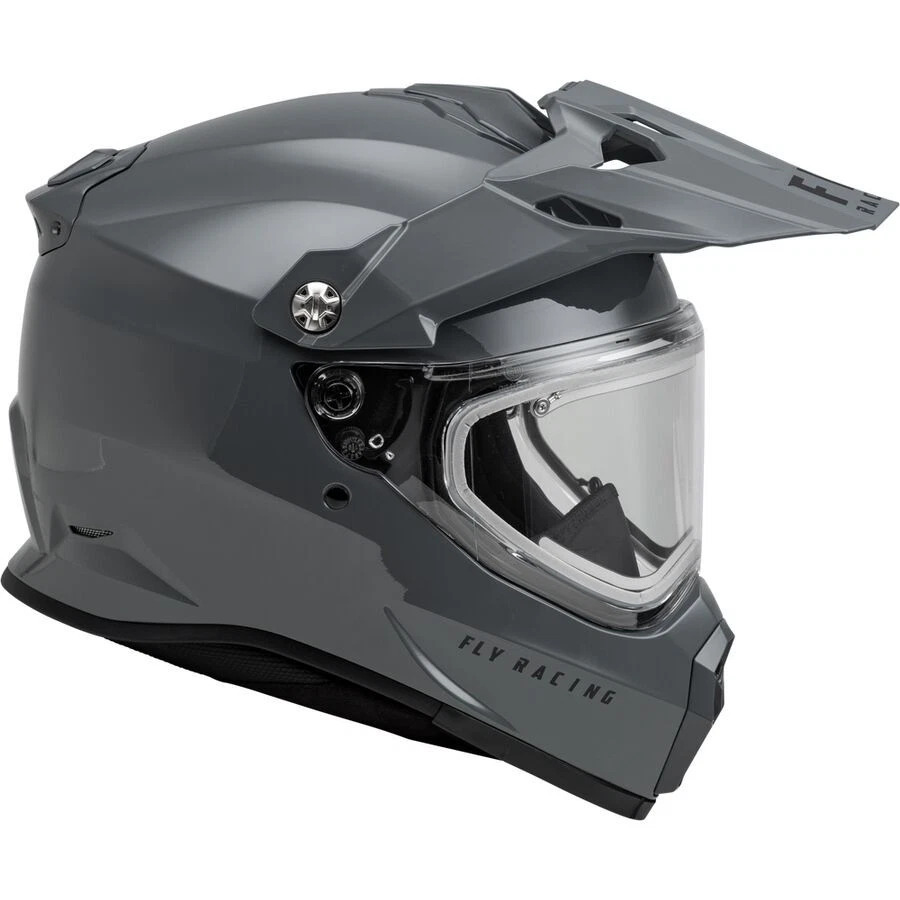Casco Fly Racing Snow Trekker CW con escudo eléctrico - gris, grande 73-31365L Foto 2 de 4