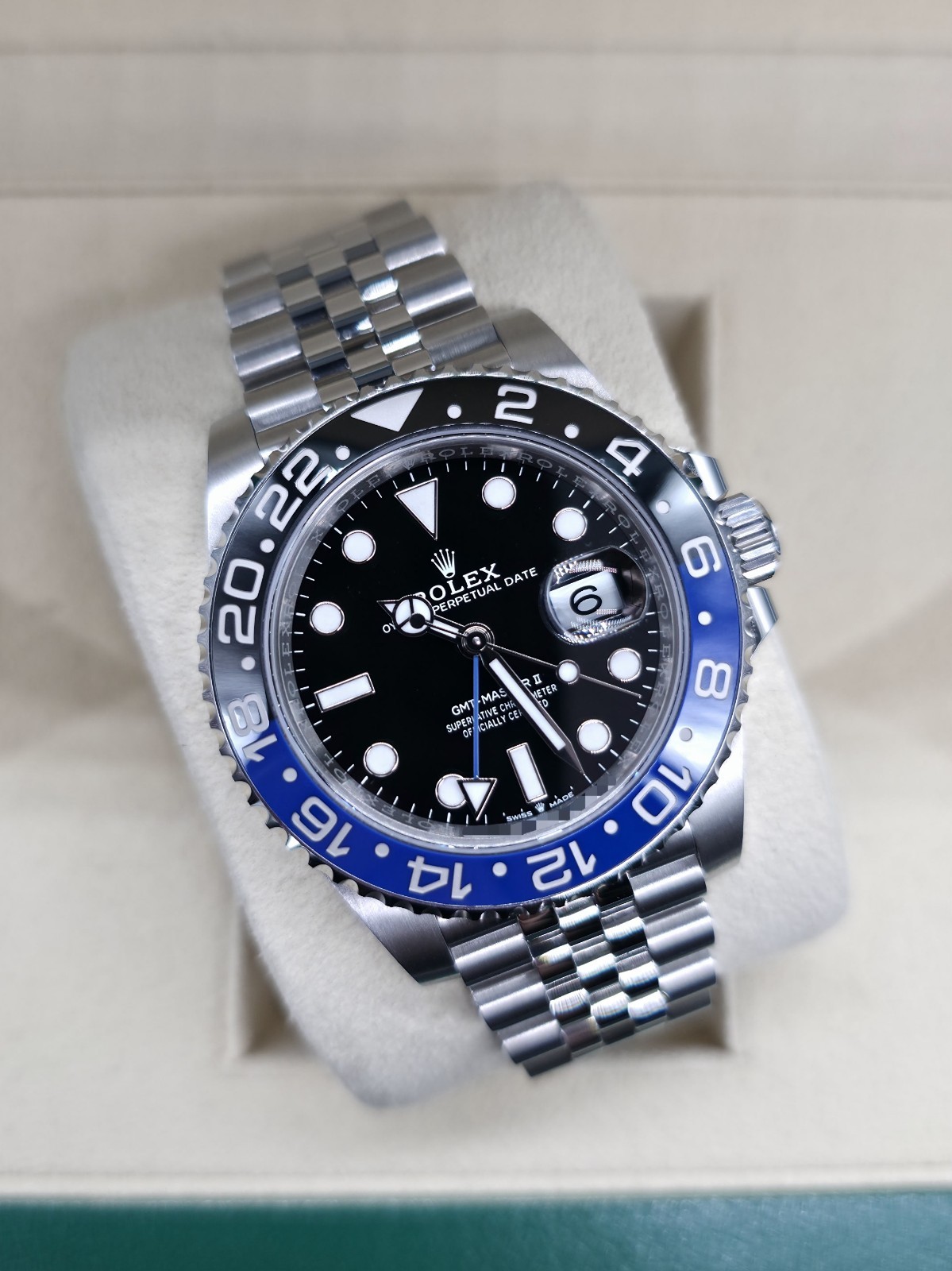 Rolex GMT-Master II Batgirl, 2024, Used, With Box & Papers REF: 126710BLNR