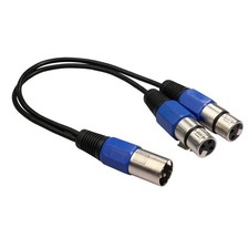 Microphone Cable Adapter Splitter And 2 Pin XLR Female And