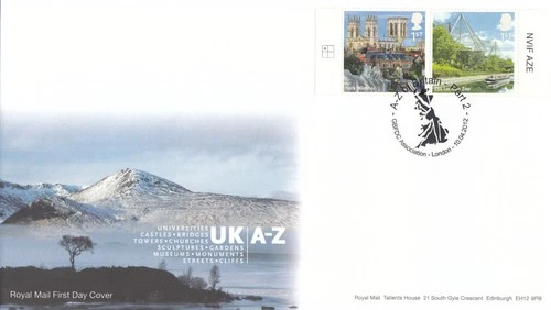 UK A-Z York Minster London Zoo GB FDC GBFDC Association 2012 (151560)