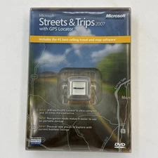 Microsoft Streets & Trips 2007 for PC USA GPS Locator Device Travel Map Software