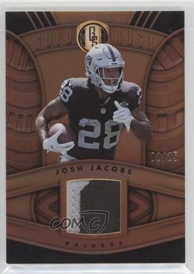 2021 Panini Gold Standard Gold Rush Prime 2/25 Josh Jacobs #GR-JOJ 1d40