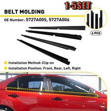 For 2008-17 Mitsubishi Lancer Door Window Belt Weatherstrip Molding Seals4-20pcs