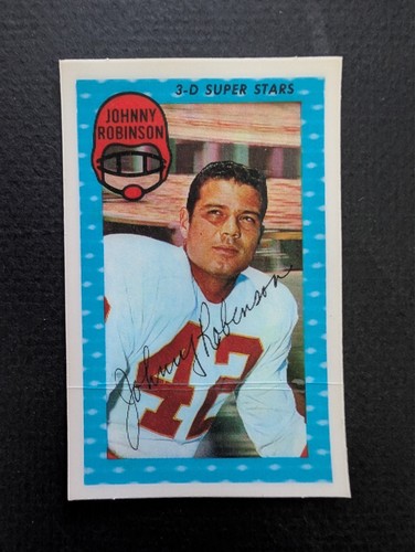 Johnny Robinson #35 1971 Kellogg's card