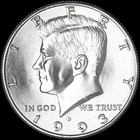 1993 D Kennedy Half Dollar Clad US Coin "Average Circulation"