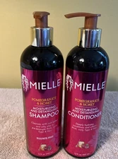 Mielle Pomegranate & Honey Moisturizing & Detangling Shampoo & Conditioner 12 Oz