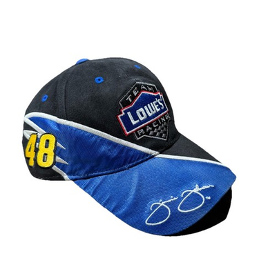 #ad Jimmie Johnson Embroidered Hat Lowes Racing Lowes Team Blue Adjustable Cap $9.99