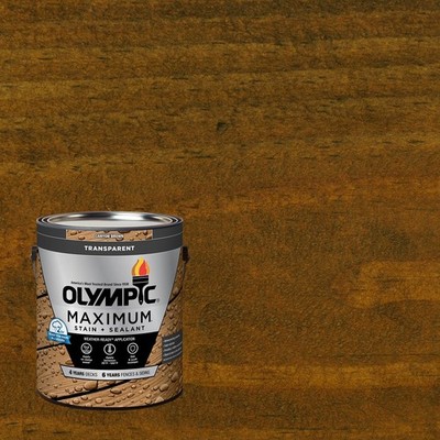 Maximum 1 gal. Canyon Brown Transparent Exterior Stain and Sealer in One Low VOC