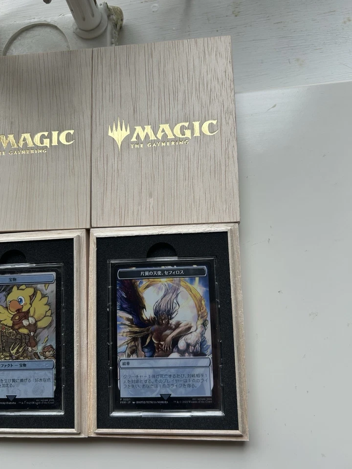 Stainless Token Complete Set Sephiroth Clue Tresure Final Fantasy MTG official - Image 3 of 4