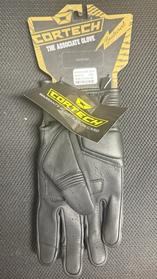 Luvas masculinas de motocicleta de rua Cortech LRG pretas 8361-0105-06 - Imagem 4 de 4