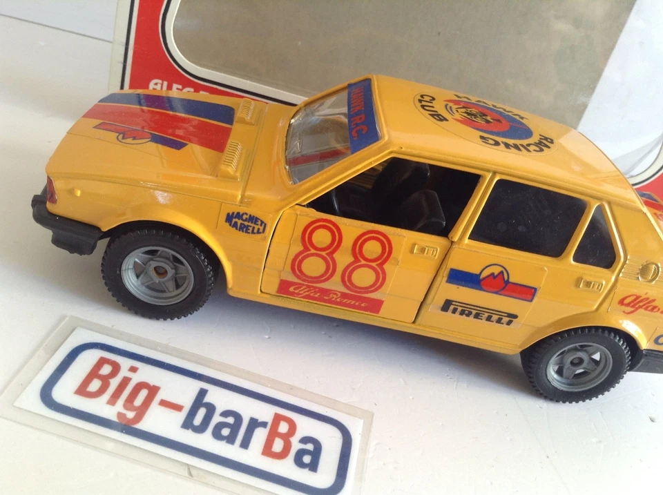 🔥Lot vintage🚗 POLISTIL ALFA ROMEO GIULIETTA RALLY 1:25 🍂 AUTUMN SALE 🍂☕ - Immagine 4 di 4