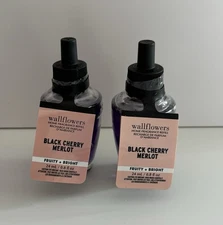 Bath & Body Works Black Cherry Merlot Wallflowers Refill Bulbs set of 2