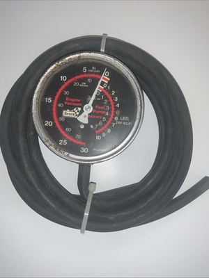 #ad Vintage Sears Engine Vacuum and Fuel Pump Pressure Gauge 161.217901 $26.00
