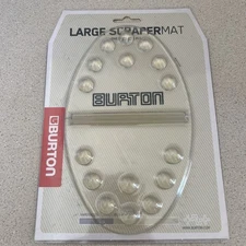 BURTON Large Scraper Mat Snowboard Stomp Pad Full Foot Grip Clear Adhesive