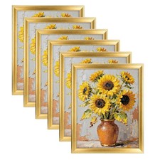 TWING 11x14 Picture Frames Set of 6,Display Pictures 8x10 with Mat or 11x14 W...