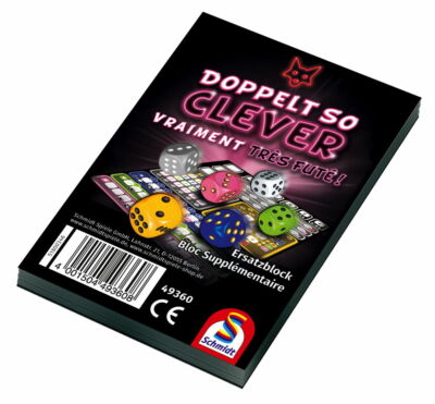 1 Schmidt Spiele Zusatzblock Doppelt so clever! 49360