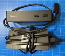 Microsoft 1661 Docking Station for Surface Pro with Model 1749 Power Supply
