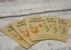 PERSONALISED BIRTHDAY FAVOUR SEED PACKET - BIRDS AND BEES - ECO FAVOUR TEACHER