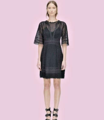 Rebecca Taylor Black Guipure Lace Dress, Size 12 | eBay Rebecca Taylor Black Guipure Lace Dress, Size 12 | eBay