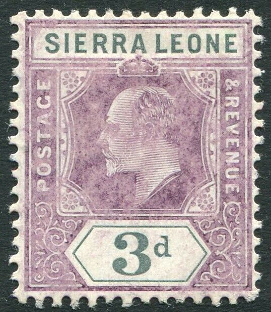 SIERRA El Paso Mall LEONE-1905 3d Dull Limited time sale Purple Grey MINT V3438 MOUNTED 91 Sg