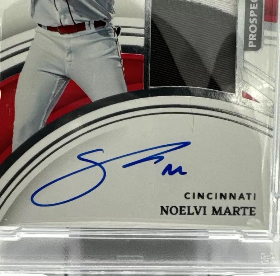 Noelvi Marte Rookie Auto PSA 7/10 -2023 Immaculate Collection w/ Relic /60 -Reds - Image 3 of 4