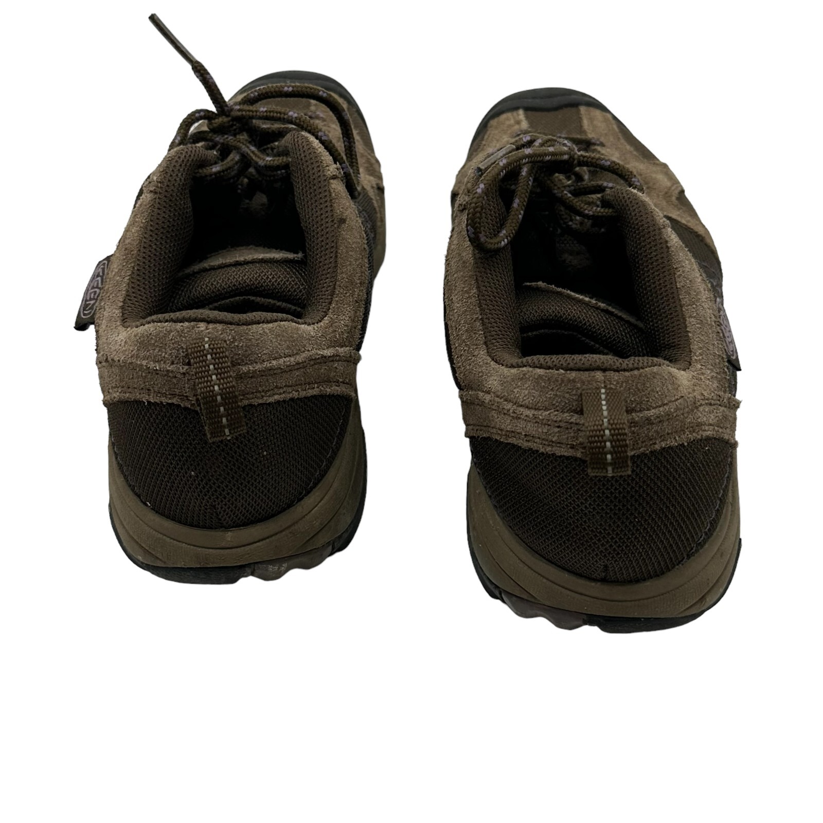 KEEN Scarpe da trekking da donna marroni con lacci taglia 9 solette