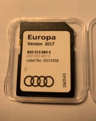 Genuine Audi A1 A6 A7 Q3 RMC Maps Sat Nav SD Card 2017 8X0919884K