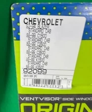 AVS Chevy Blazer Car Window Vent Visor 2 Piece Rain Guard adhesive 92099