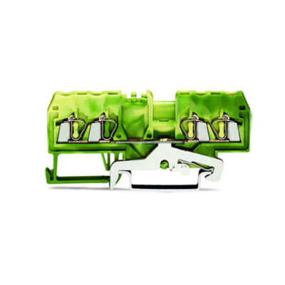 2pcs   280-837 4-Conductor Ground Terminal   2.5 mm2 Green-Yellow New Kd #E7