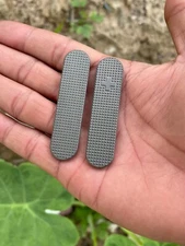 Victorinox 58mm titanium scales custom logo OC