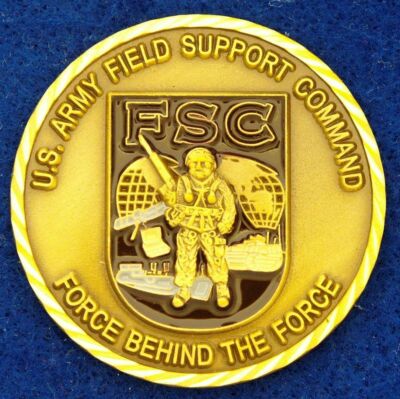 US Army Commanding General Field Support Command FSC Challenge Coin C ...