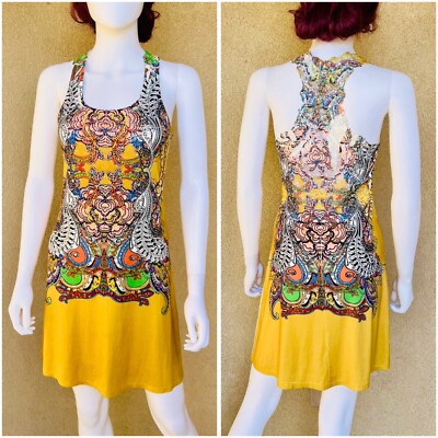 Y2K Ed Hardy Vibes Rhinestone Racerback Dress