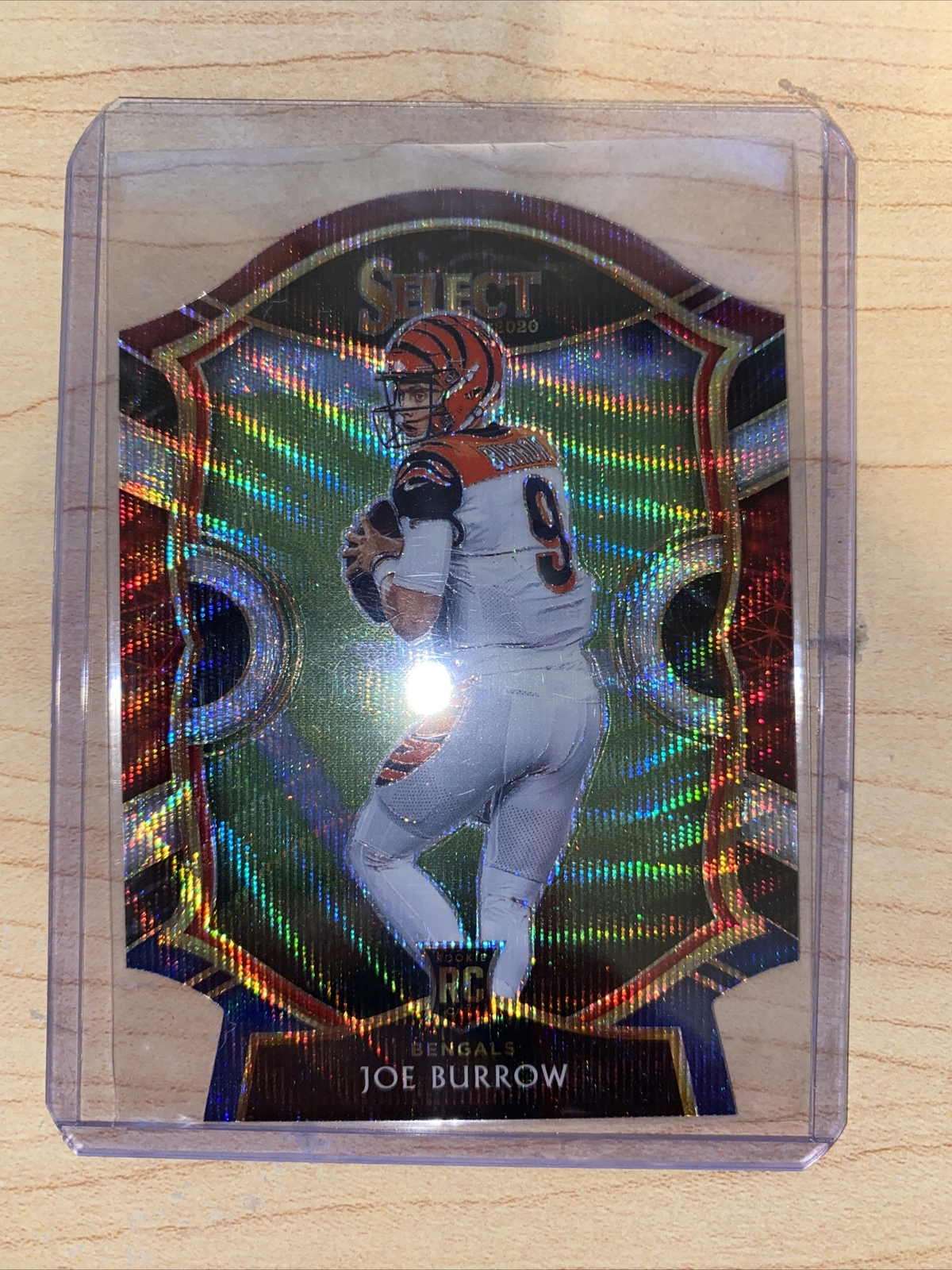 Joe Burrow 2020 Select Concourse Tri Color Die Cut Prizm Rookie RC #46 Bengals