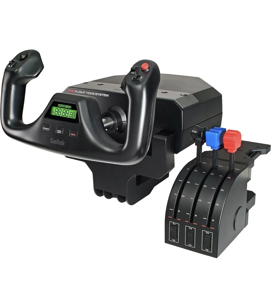 Logitech Saitek G Pro Flight Yoke System with Throttle Quadrant - Black - Image 2 of 4