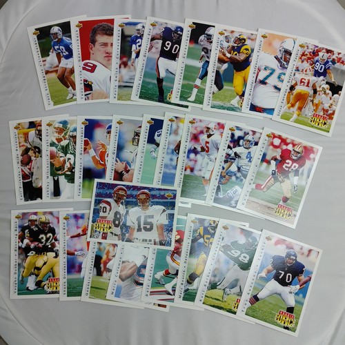 1992 Upper Deck Football Rookie Force Complete Set Football Cards Carl