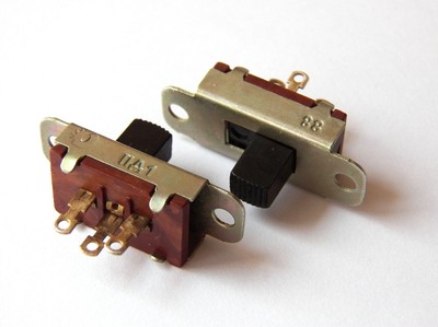 ex-USSR Military 0.3A 50V ON-ON Mini Slide Switch SPDT New, Old Stock QTY=10