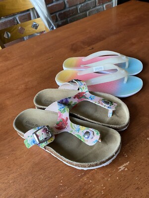 Lot sandales fille Giulia Palai chaussette cuir made in Italy et