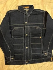 NWT Men's Black , Dark Blue, Light Blue , Button  Down Trucker Denim Jean Jacket