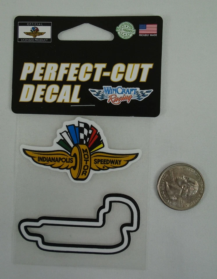 Indianapolis Motor Speedway Logo & Road Course Outline Perfect Cut Vinyl Decals - Image 3 of 4