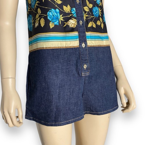 D&G Dolce&Gabbana SS 2012 Multicolor Floral Silk Overall Size XS-S - Picture 7 of 11